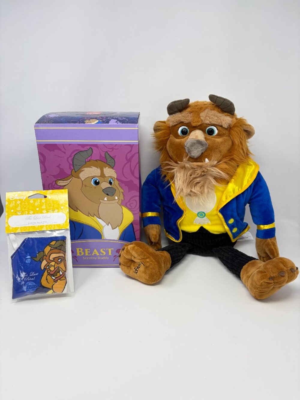 Disney Beast Scentsy Buddy with Scent Pak Plush - New In Box Beauty & The Beast